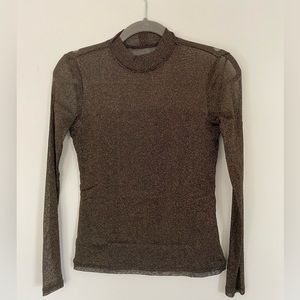 Banana Republic lured mesh top,long sleeve, xs